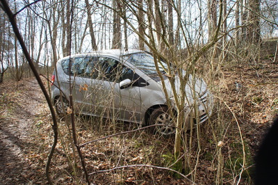 Stuttgart Buesnau: A Klasse schanzt in Wald